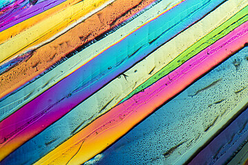 Image showing colorful Sucrose micro crystals