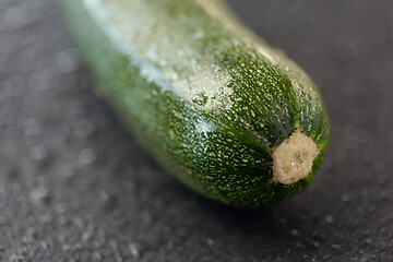 Image showing zucchini on slate stone background