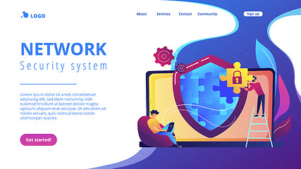 Image showing Firewall concept landing page.