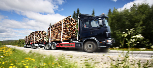 Image showing log truck