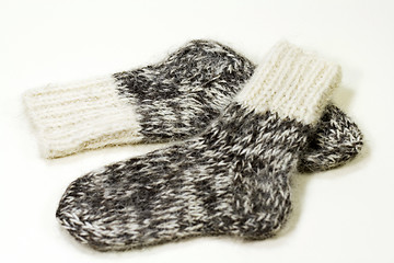 Image showing wool knitted socks