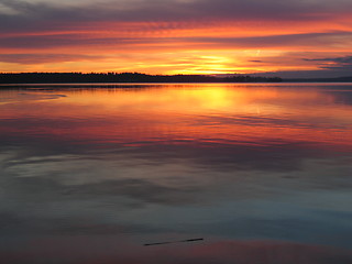 Image showing dusk late autumn