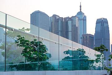 Image showing Glass Reflection Hong Kong