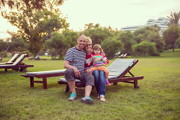 Image showing portrait of young happy family