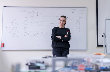 Image showing portrait of a young beautiful female student