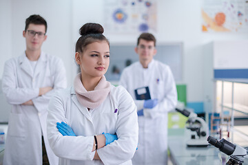 Image showing Group portrait of young medical students