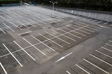 Image showing Empty parking spaces