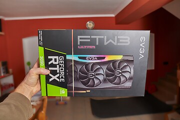 Image showing EVGA Geforce RTX 3090 Nvidia GPU box