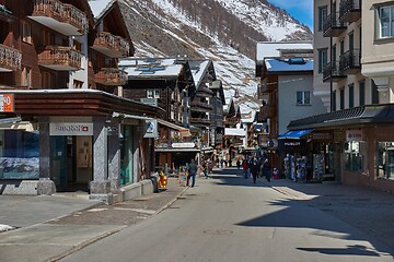 Image showing Streets of Zermatt, Switzerland