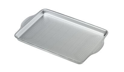 Image showing 3D model of baking pan with visible wire-frame