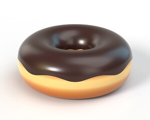 Image showing Delicious donut 3D illustration