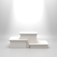 Image showing Empty white podium