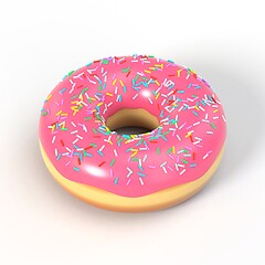 Image showing Delicious donut 3D illustration