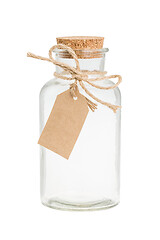 Image showing Empty bottle on white