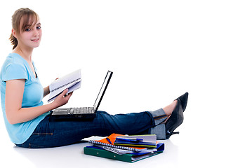 Image showing Teenager schoolgirl