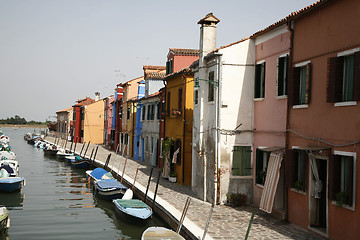 Image showing Canal the island of Burano