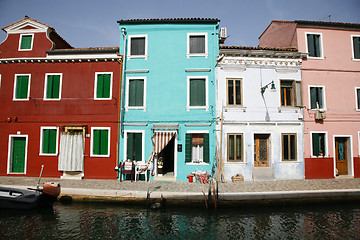 Image showing Colorful houses Burano