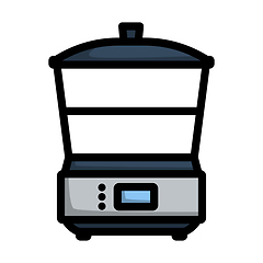 Image showing Kitchen Steam Cooker Icon