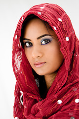 Image showing Woman with scarf