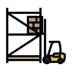 Image showing Warehouse Forklift Icon