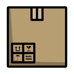 Image showing Cardboard Package Box Icon