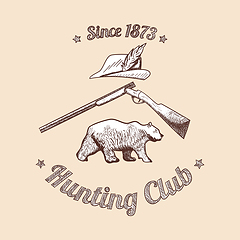 Image showing Hunting Emblem