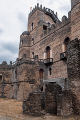 Image showing Fasil Ghebbi, royal castle in Gondar, Ethiopia