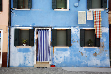 Image showing Blue home Burano