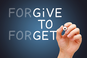 Image showing Forgive To Forget Give To Get Concept