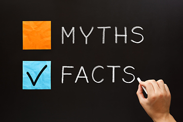 Image showing Choose The Facts Over The Myths Concept