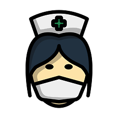 Image showing Nurse Head Icon