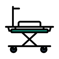 Image showing Medical Stretcher Icon