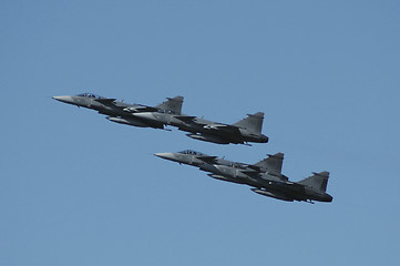 Image showing Jas fighters in formation