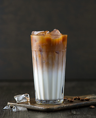 Image showing iced coffee with milk