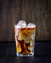 Image showing iced coffee with milk