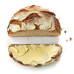 Image showing bread slice with butter