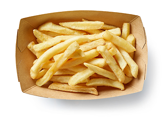 Image showing french fries in cardboard box