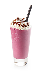 Image showing glass of milkshake