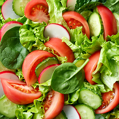 Image showing sliced vegetable background