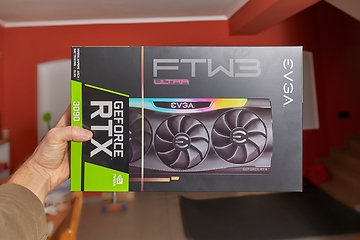 Image showing EVGA Geforce RTX 3090 Nvidia GPU box