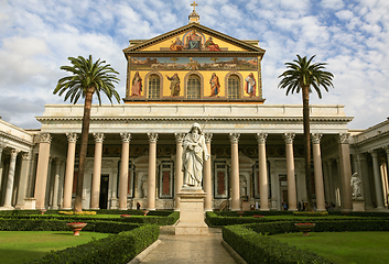 Image showing The papal basilica of St Paul 