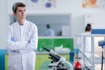 Image showing portrait of medical student in white coat