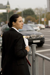 Image showing businesswoman in the street