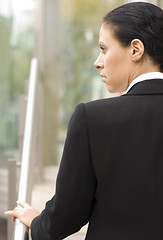 Image showing businesswoman in black