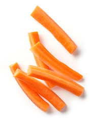 Image showing fresh raw carrot sticks