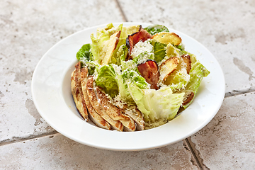 Image showing portion of cesar salad with chicken