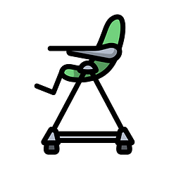 Image showing Baby High Chair Icon