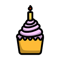 Image showing First Birthday Cake Icon