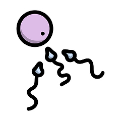 Image showing Sperm And Egg Cell Icon