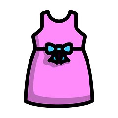 Image showing Baby Girl Dress Icon